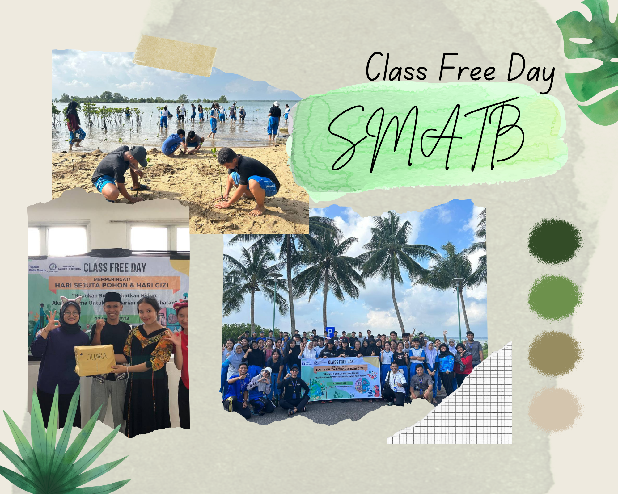 CLASS FREE DAY (CFD): Memperingati Hari Sejuta Pohon dan Hari Gizi Nasional