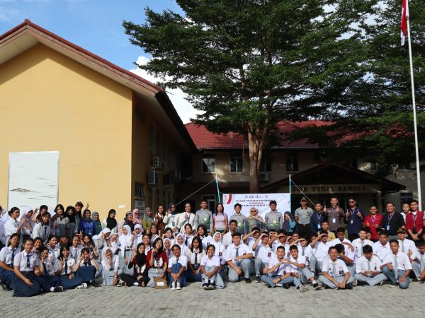 Pelepasan Paskibraka Kabupaten Bintan Kontingen SMA Tunas Bangsa