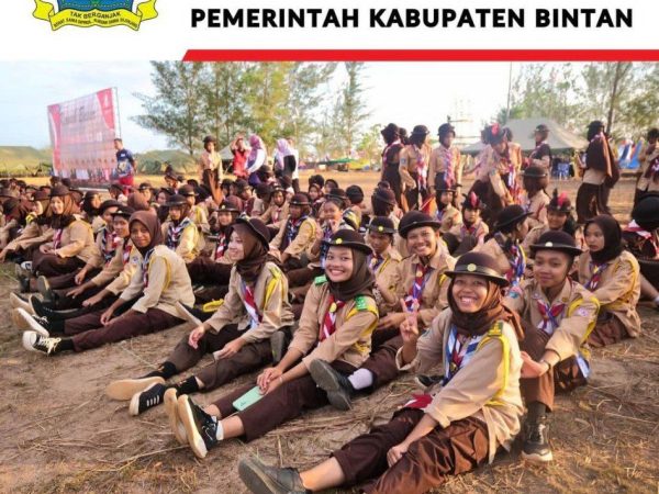 Pramuka SMA Tunas Bangsa Ikuti Kemah Besar (Kemsar) di Bumi Perkemahan Tembeling Bintan